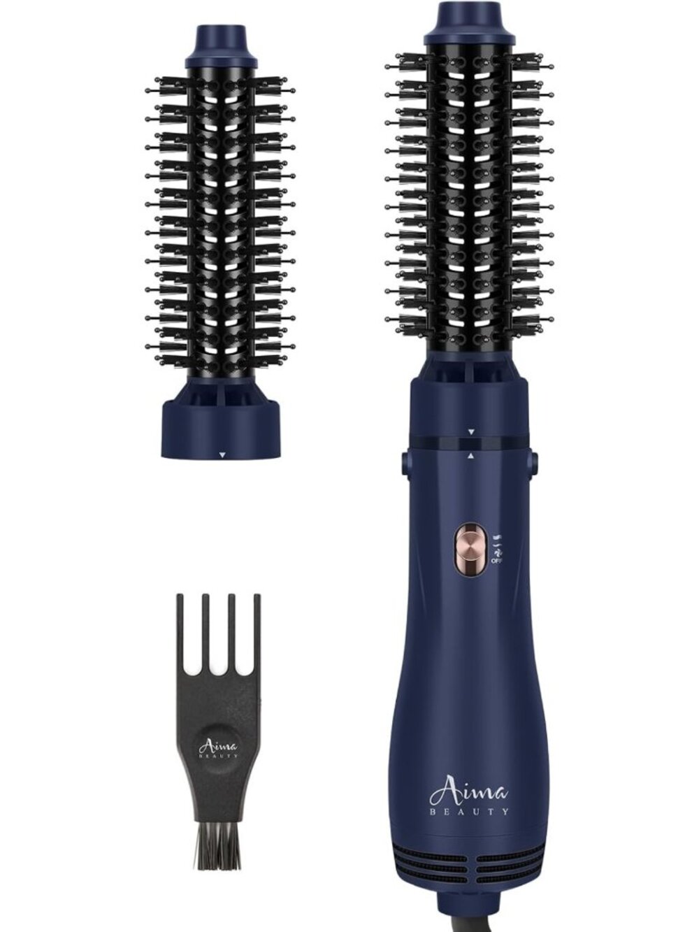 2-in-1 Blow Dryer Brush Set - Round Styling Tool for Smooth, Voluminous Hair